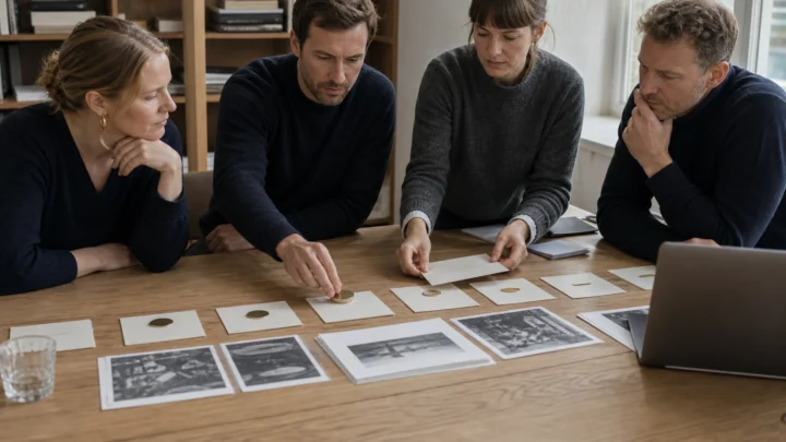 Et team tester en kortlagt AI-arbejdsgang og markerer kontrolpunkter.